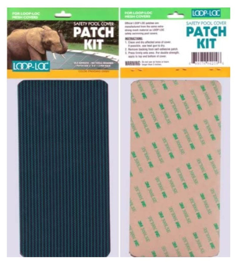 Loop-Loc Safety Cover Patch Kit - Green Mesh