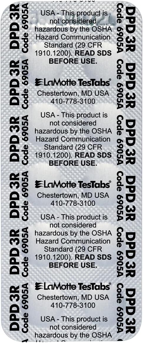 LaMotte 6905A Visual Grade TesTabs, DPD
