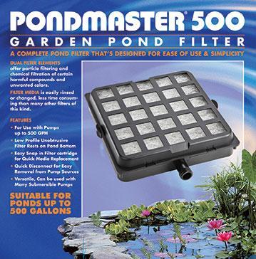 Pondmaster Garden Pond Filters PM 1000 Size 12'' X 12" 1000 GPH - MFG