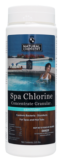 2.05 LB Natural Chemistry Spa Chlorine Concentrate Chlorine Sanitizer For Hot Tubs & Spas 04211