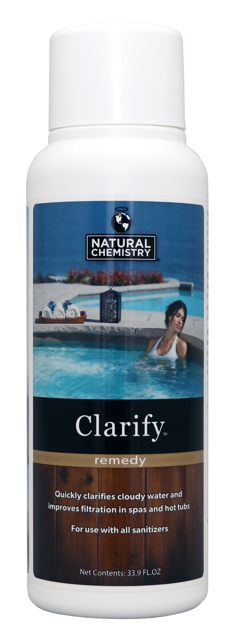 33.9 oz Natural Chemistry Clarify Remedy For Hot Tubs & Spas 04215