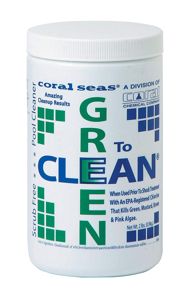 2 LB Coral Seas Green Aid  Granular Algaecide For Pools 07622