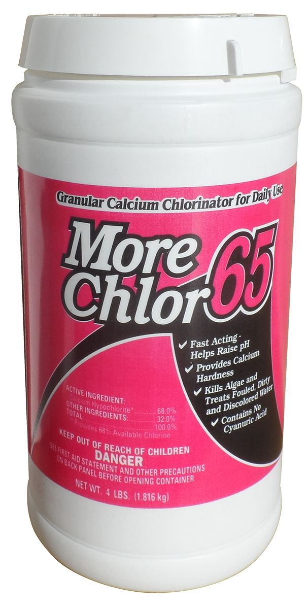 4 LB Nu-Clo More Chlor 65 Granular Calcium Chlorinator For Pools - 1611