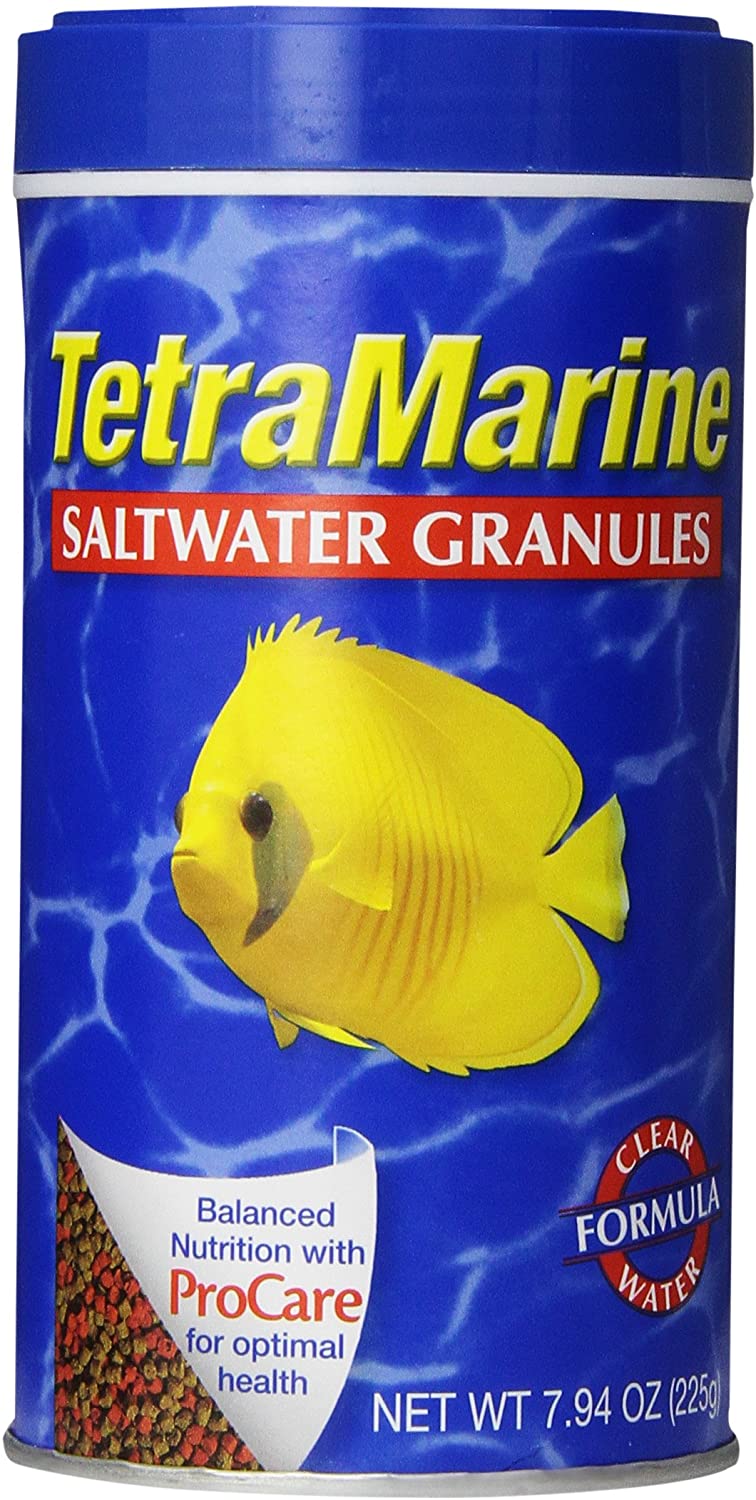 TetraMarine Saltwater Granules Food for Fish Tanks & Aquariums - 7.94 OZ