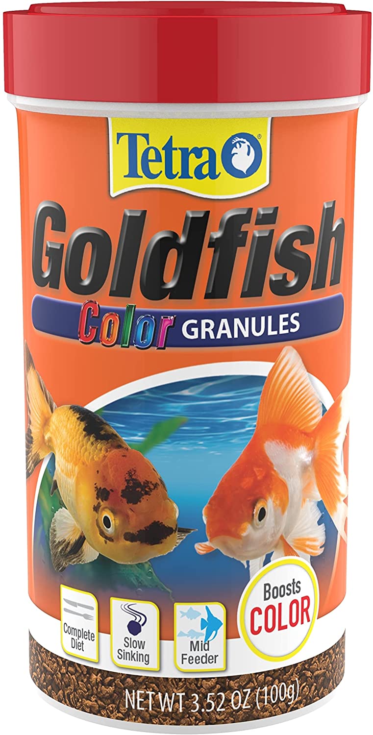 Tetra Goldfish Color Granules For Food Aquariums & Fish Tanks - 3.52 OZ