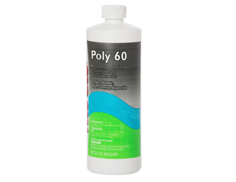 Quart Nu-Clo Black Algaecide Poly 60 For Pools - Non-Metallic & Non-Foaming 2015