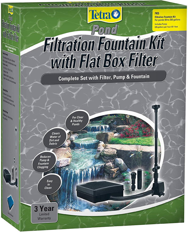 Tetra Filtration Fountain Kit 325 GPH For Complete Setup for 75-250 Gallon Ponds or Fountains