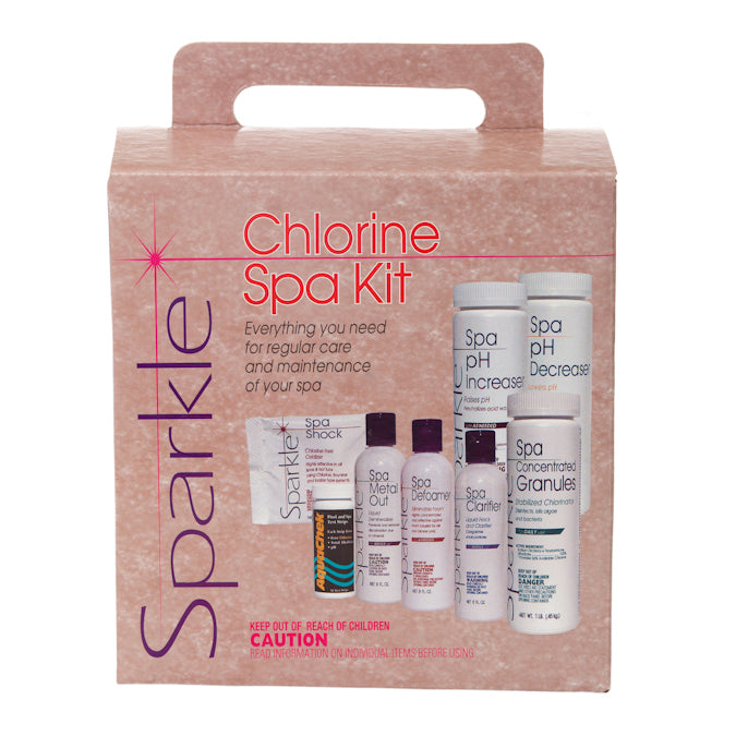 Sparkle Chlorine Spa & Hot Tub Kit - Complete Set up 3150C