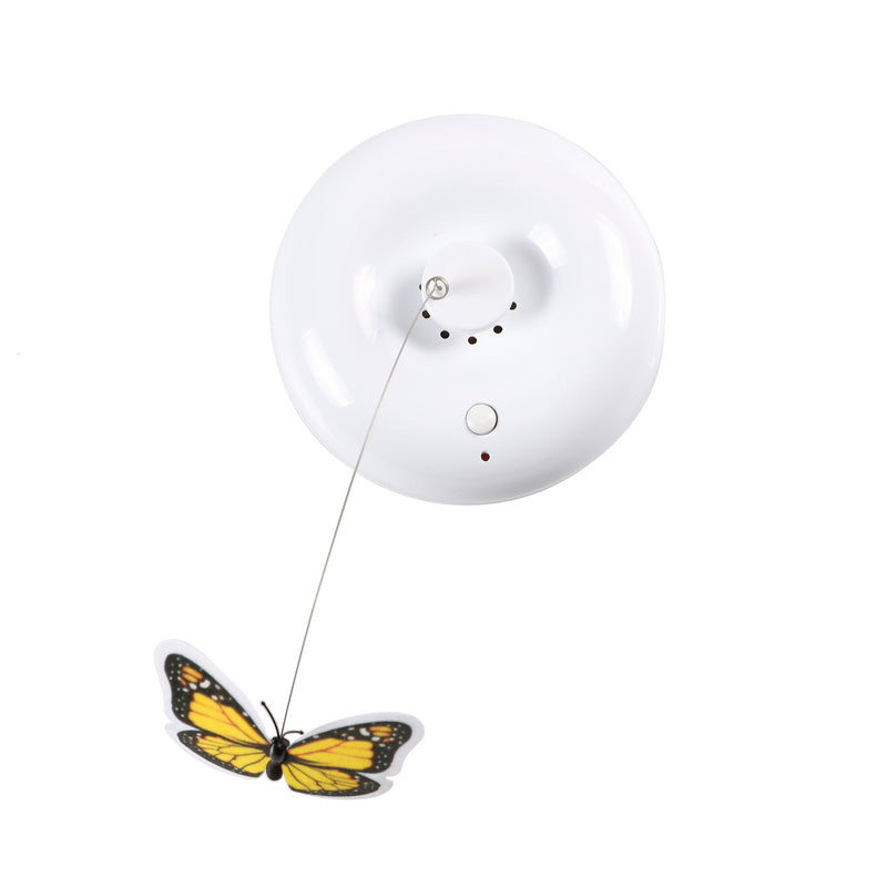 Danner Home Collection Crazy Butterfly Interactive Cat Toy White - MFG