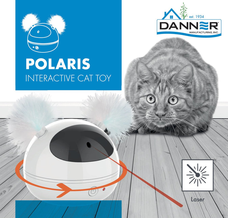 Danner Home Collection Polaris Interactive Cat Toy White - MFG