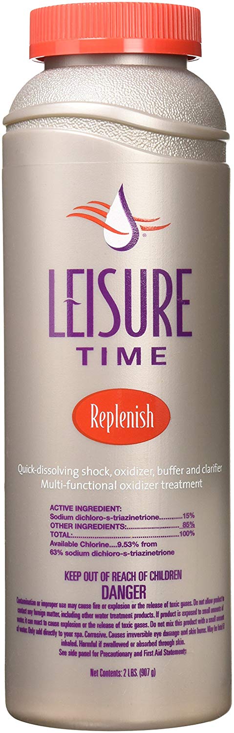 2 LB Leisure Time Replenish Spa Shock Oxidizer Hot Tubs & Spas - 45310A 45310