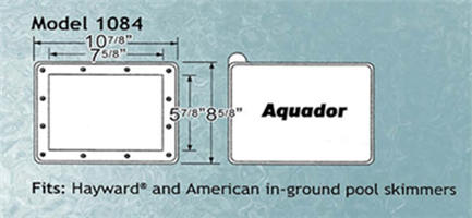 Aquador 71084 Replacement Snap-On Cover Only For Hayward SP1089 & American Inground Skimmers 1084