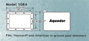 Aquador 1084 Winterizing Skimmer Closure Cover Plate For Hayward SP1084 & American Inground Pools