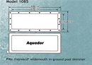 Aquador 1085 Winterizing Skimmer Closure Cover Plate For Hayward SP1085 Widemouth Inground Pools