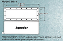 Aquador 71010 Replacement Lid Only For Widemouth Skimmer Winter Faceplate 1010