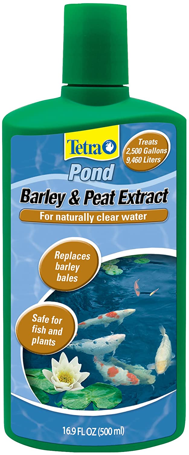 Tetra Pond Barley & Peat Extract for Fish Ponds - Safe for Fish & Plants - 16.9 oz