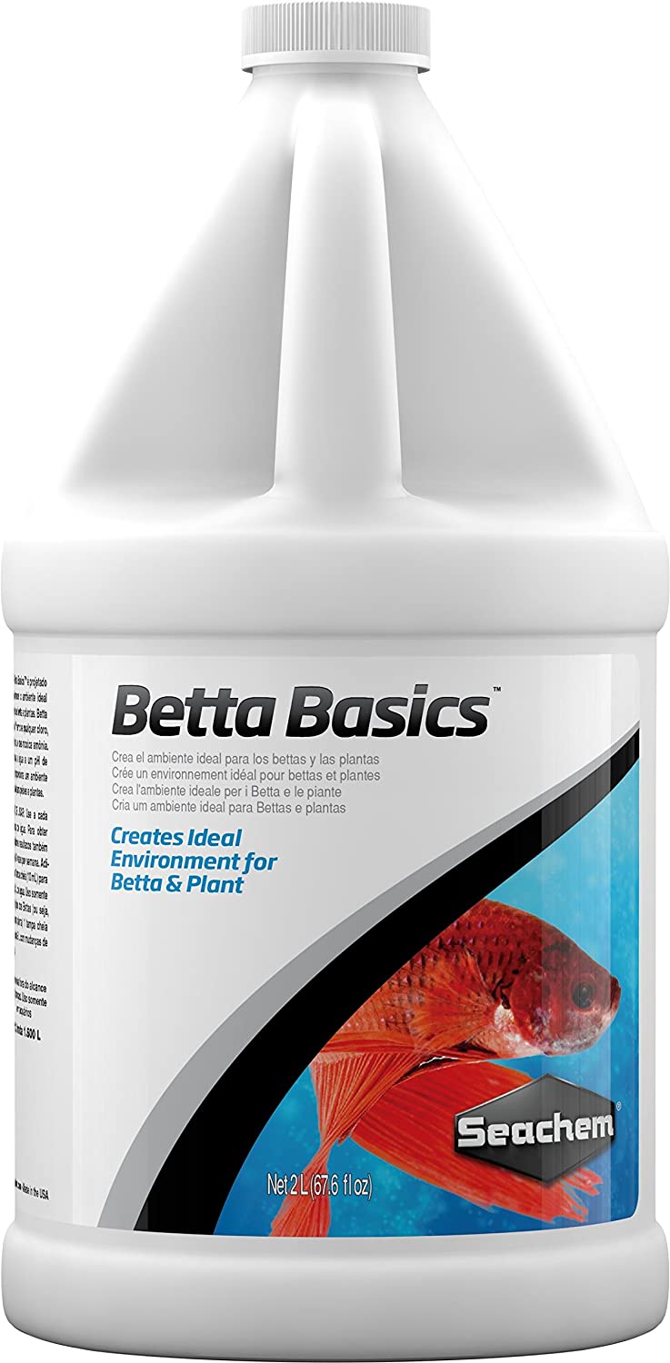 Seachem Betta Basics Creates Ideal Environment Both Bettas & Plants - 2 Liter