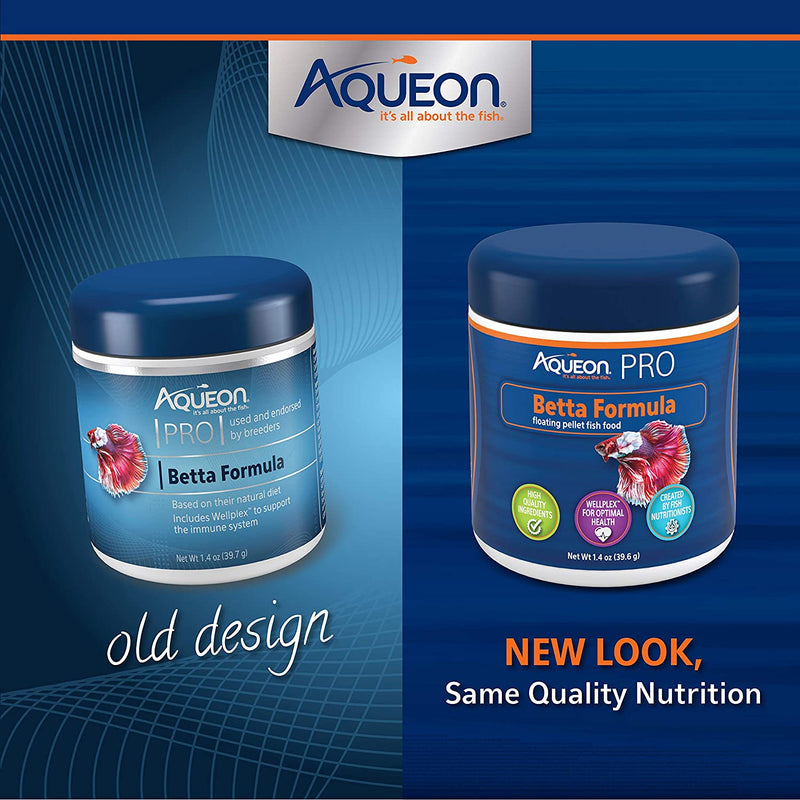 Aqueon Pro Betta Formula Floating Pellet Fish Food - 1.4 OZ