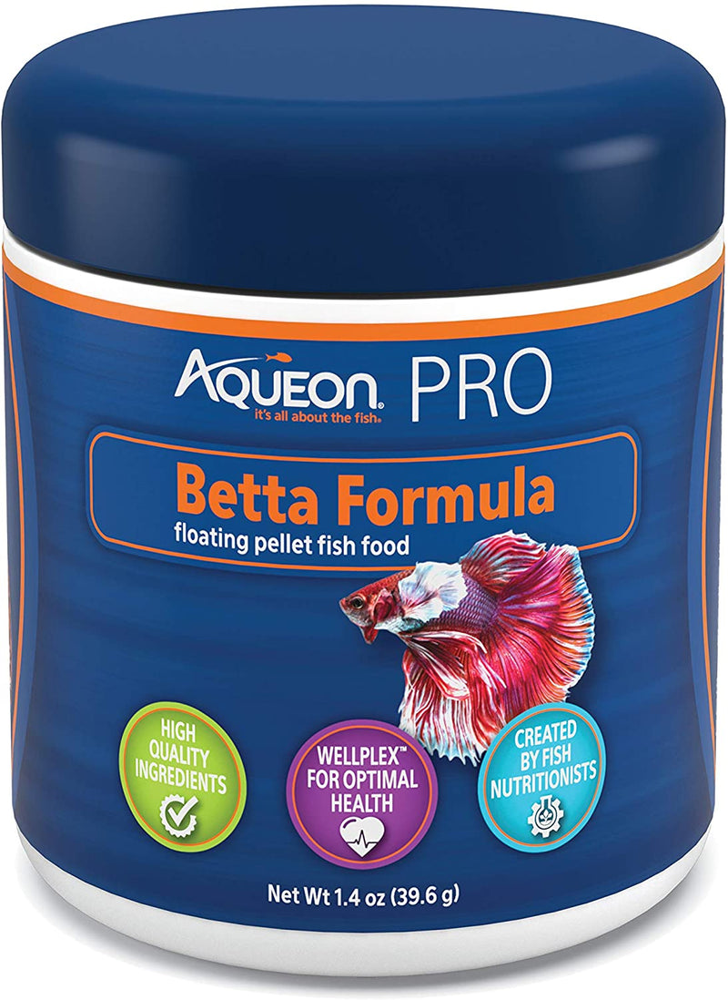 Aqueon Pro Betta Formula Floating Pellet Fish Food - 1.4 OZ