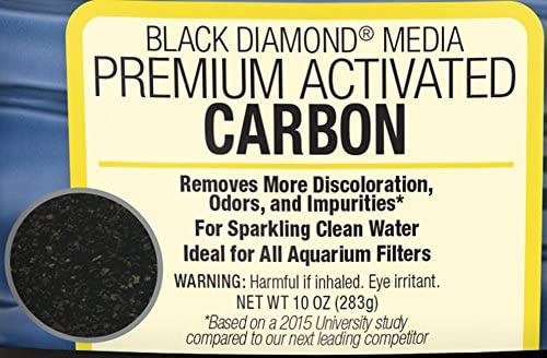 Marineland Black Diamond Media Premium Activated Carbon 10 OZ for Aquariums & Fish Tanks - MFG