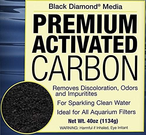 Marineland Black Diamond Media Premium Activated Carbon 40 OZ for Aquariums & Fish Tanks - MFG