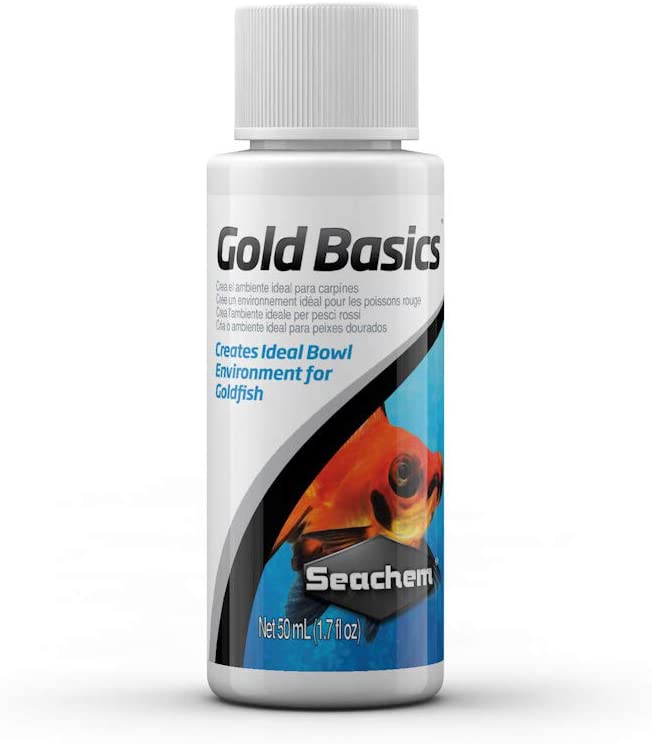 Seachem Gold Basics Creates Ideal Fish Bowl Environment for Goldfish - 50 ML