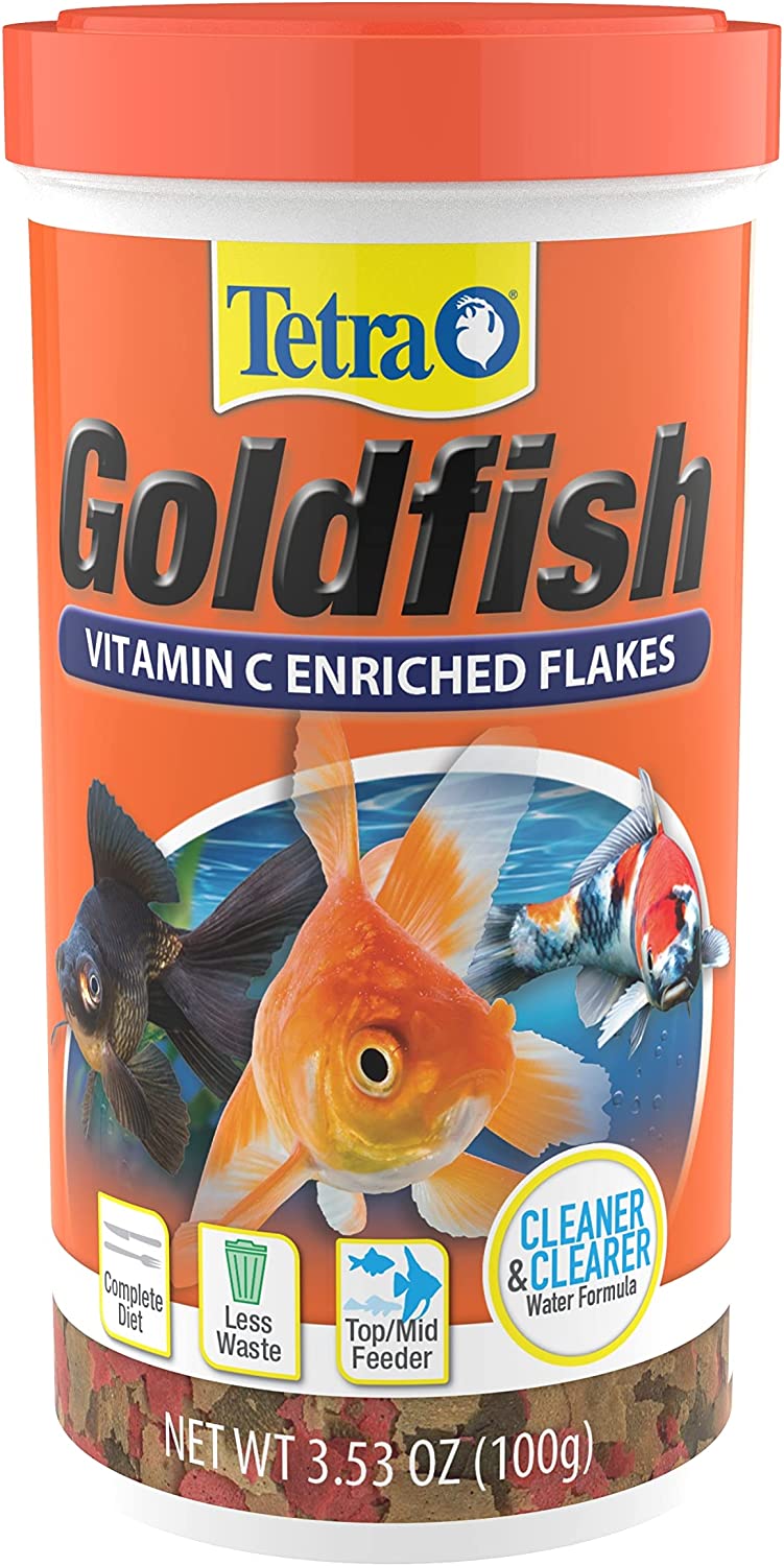 Tetra Goldfish Fish Flakes Balanced Diet Daily For Aquariums & Fish Tanks - 7.06 OZ