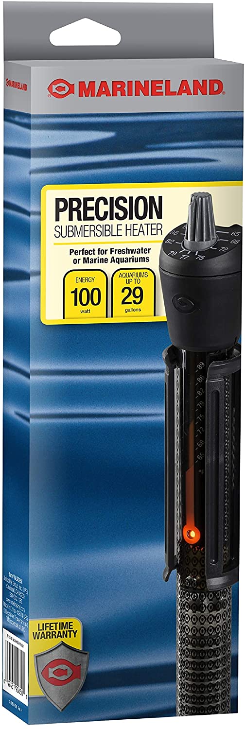 Marineland Aquarium Up Until 29 Gallons Precision Submersible Heater 100 Watt