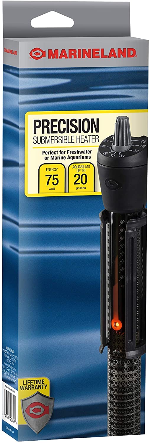 Marineland Aquarium Up Until 20 Gallons Precision Submersible Heater 75 Watt