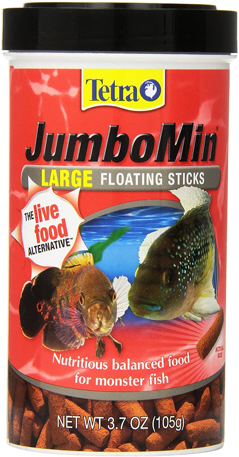 Tetra JumboMin Large Floating Sticks for Fish Balanced Diet Daily For Aquariums & Tanks - 3.7 OZ