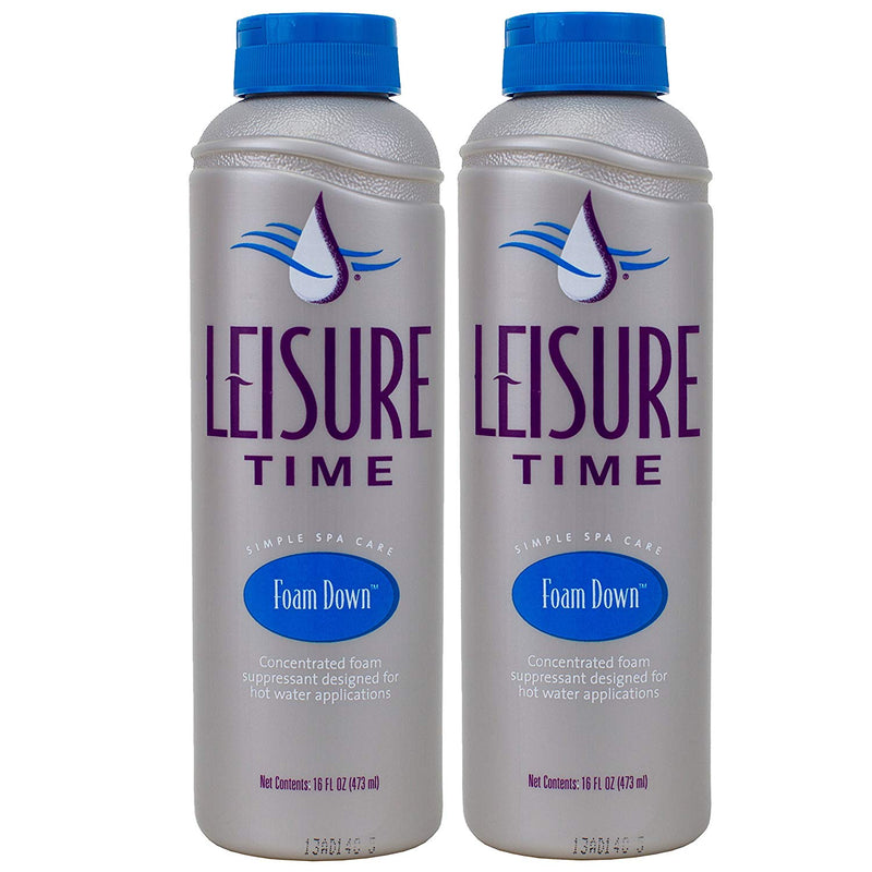 Pint Leisure Time Foam Down Clarifier For Hot Tubs & Spas Liquid - H