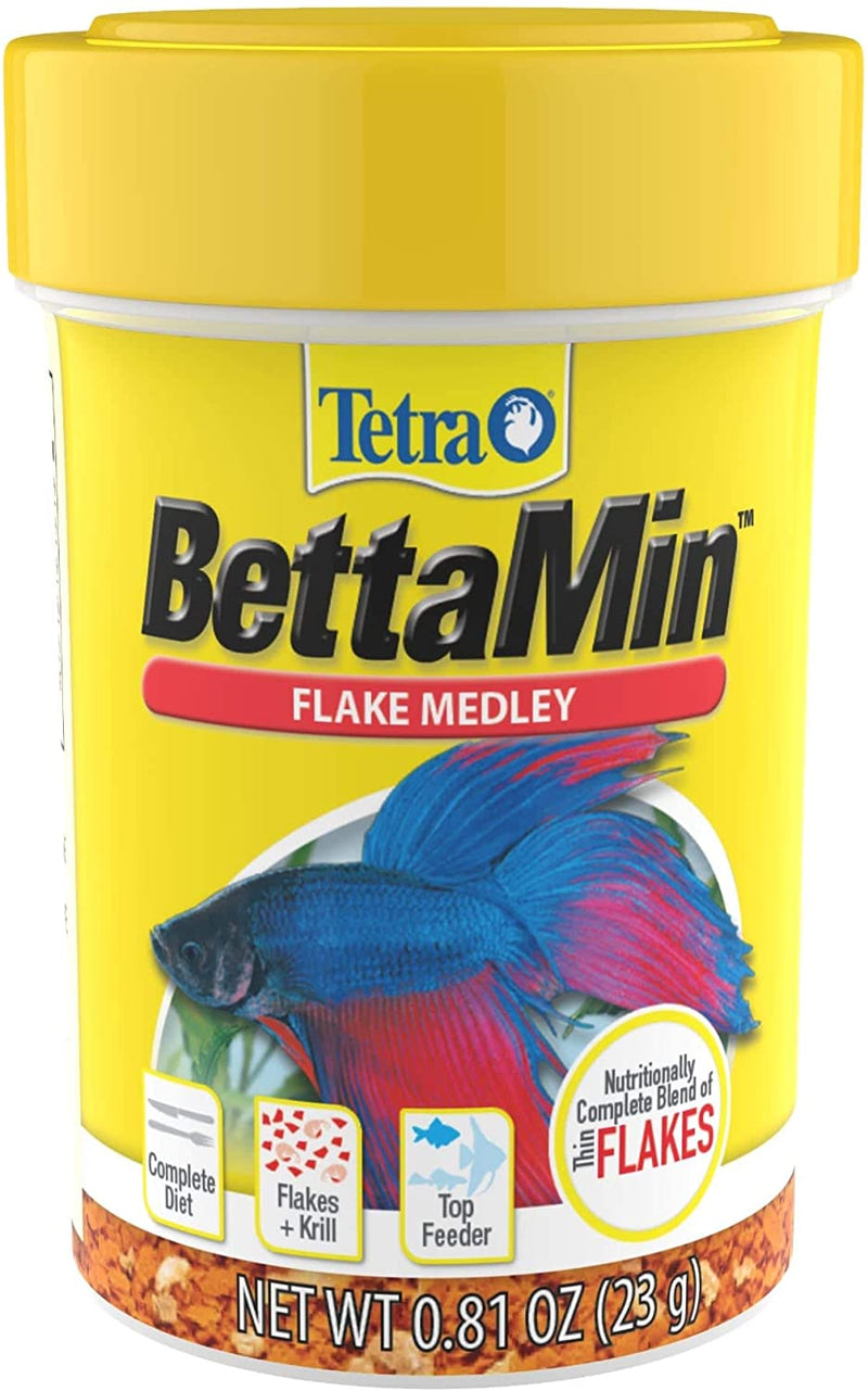 Tetra BettaMin Flake Medley Betta Food For Aquariums & Fish Tanks - 0.81 OZ