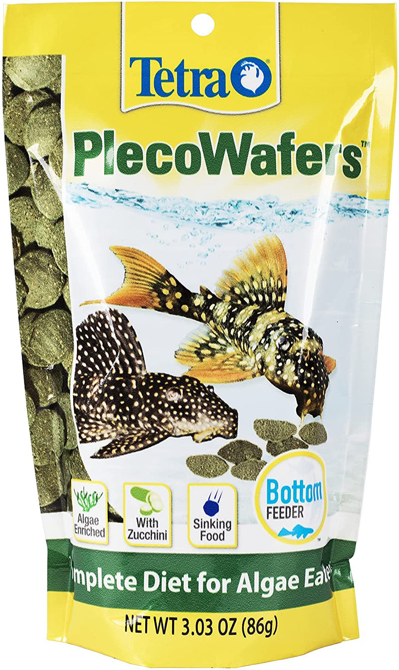 Tetra Placowafers Complete Diet For Algae Eating Fish Aquariums & Tanks - 3.03  OZ