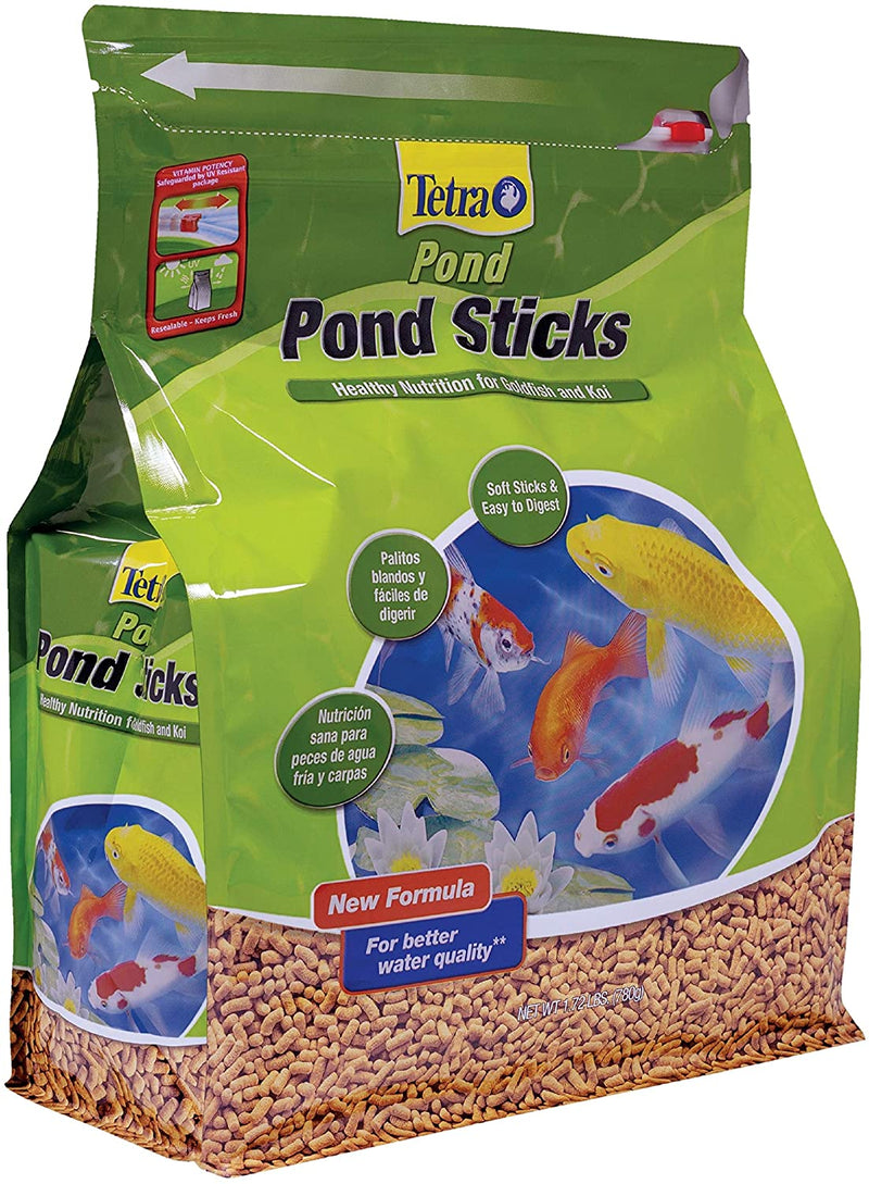 Tetra Pond Floating Soft Sticks for Fish Balanced Diet Daily For Goldfish & Koi - 1.72 LB