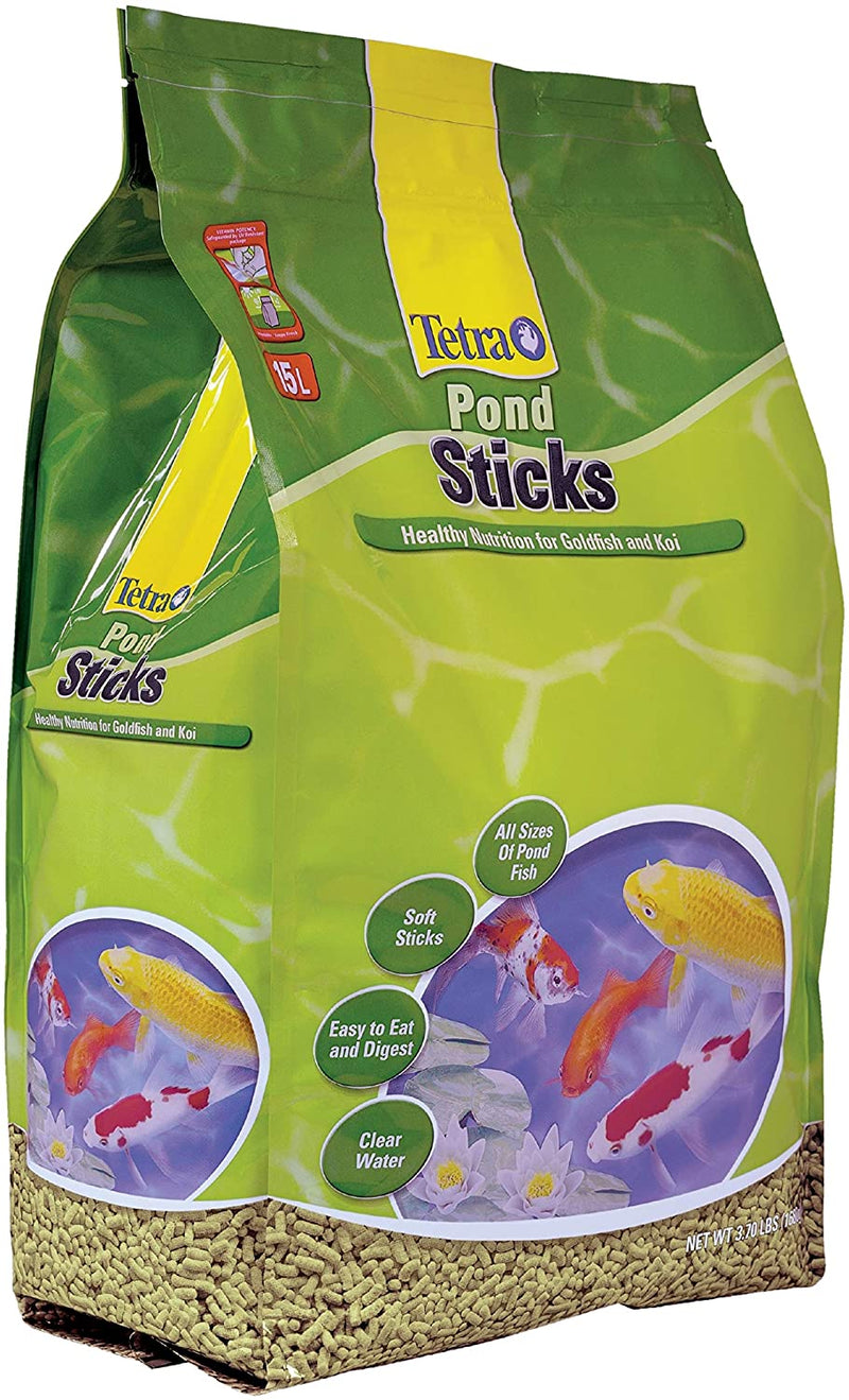 Tetra Pond Floating Soft Sticks for Fish Balanced Diet Daily For Goldfish & Koi - 3.7 LB