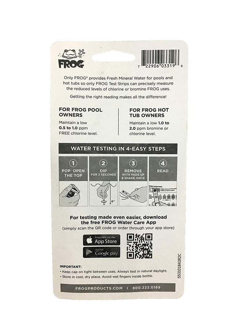 50 Pool Frog Test Strips For Pools For Hot Tub & Spas -  01-14-3318 01143318