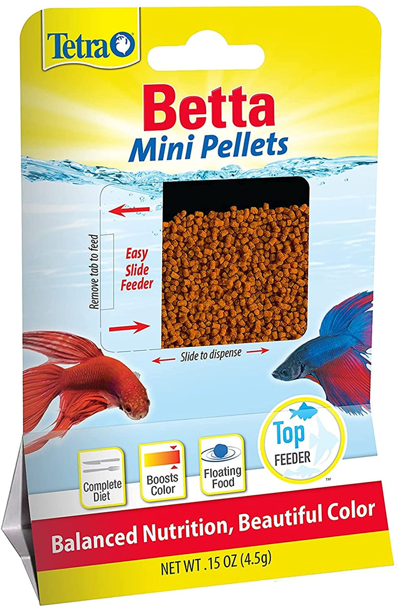 Tetra BettaMin Small Pellets Betta Food For Aquariums & Fish Tanks - 0.15 OZ