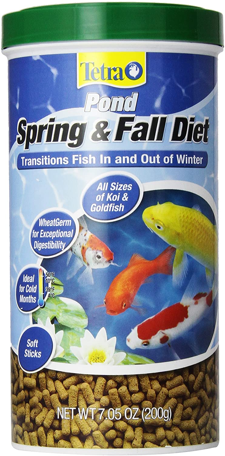 Tetra Pond Spring & Fall Diet For Goldfish & Koi Food - 7.05 OZ