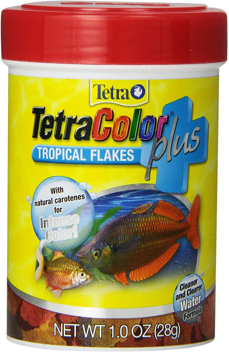 Tetra TetraColor Plus Tropical Flakes Extra Color Boost Food For Aquariums & Fish Tanks - 1 OZ
