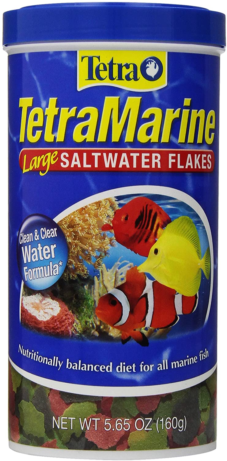 Tetra TetraMarine Salt Water Fish Food Flakes For Aquariums & Tanks - 5.65 OZ