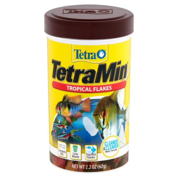 Tetra TetraMin Tropical Flakes For Aquariums & Fish Tanks - 2.2 OZ