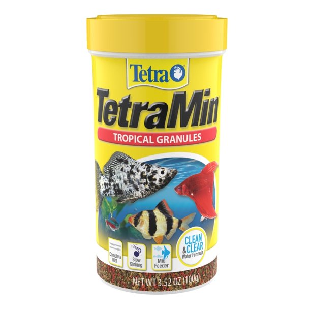 Tetra Tetramin Tropical Granules For Aquariums & Fish Tanks - 3.52 OZ