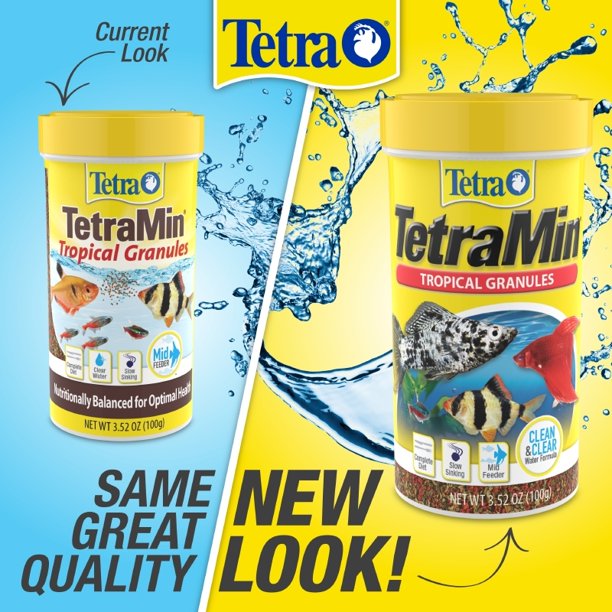 Tetra Tetramin Tropical Granules For Aquariums & Fish Tanks - 3.52 OZ