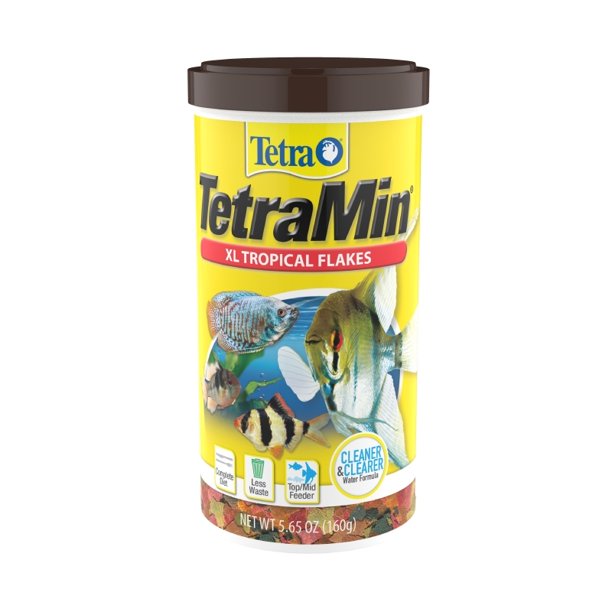 Tetra TetraMin XL Tropical Flakes For Aquariums & Fish Tanks - 5.65 OZ