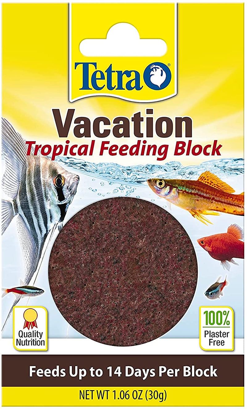 Tetra TetraVacation Tropical Feeding Block Used in Aquariums & Fish Tanks - 1.06 oz