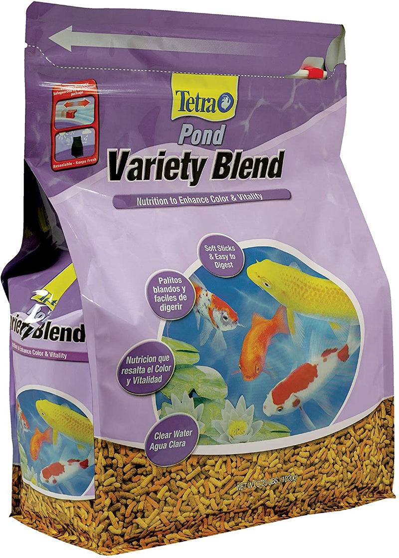 Tetra Pond Variety Blend for Fish Nutrition to Enhance Color & Vitality For Goldfish & Koi - 2.25 LB