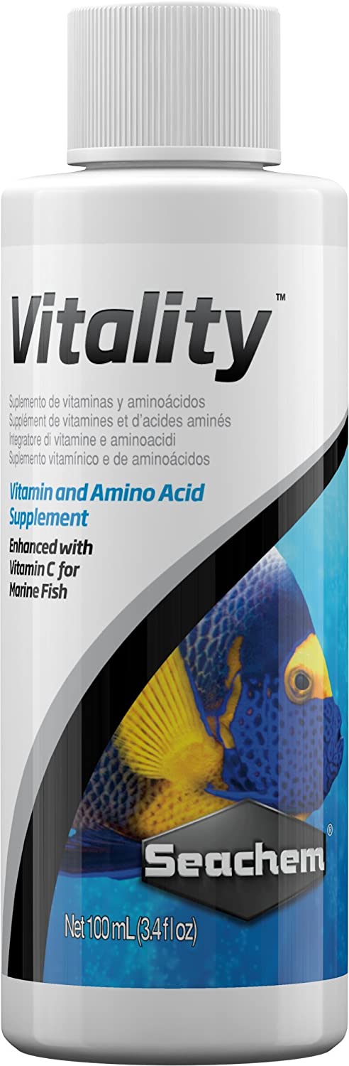 Seachem Vitality Vitamin & Amino Acid Supplement for Marine Saltwater Aquariums - 100 ML