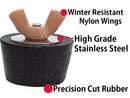 #5 Winter Plug 1 Inch Thread Fitting Rubber Expansion For Winterizing Pools & Spas By Technical Products