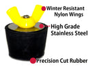 #7 Winter Plug 1 1/4 Inch Piping Rubber Expansion For Winterizing Pools & Spas By Technical Products