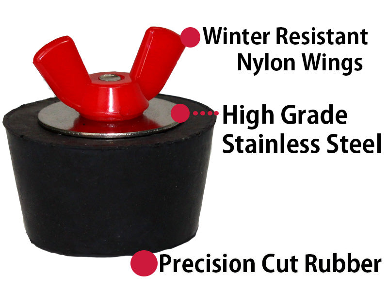 #9 Winter Plug 1 1/2 Inch Pipe & 1 3/4 Inch Fitting Rubber Expansion For Winterizing Pools & Spas By Technical Products